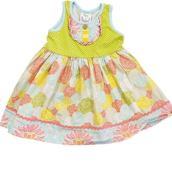 Shrimp & Grits Kids Girls Size 2T 3T sleeveless Summer Dress - Picture 1 of 7